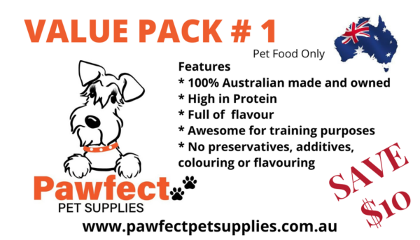 Pawfect Value Pack Pet Treats 100 Natural Australian Pet Food